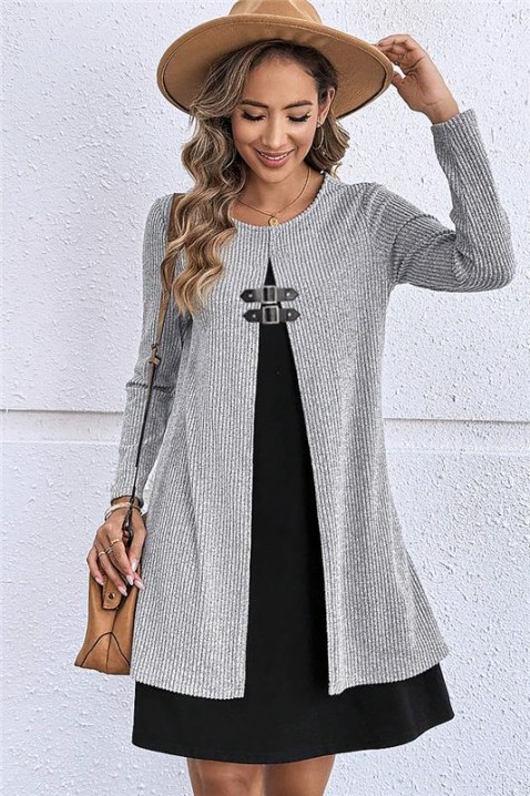 Haljina LIKRENA, Boja: siva, IVET.HR - MODERNA ODJEĆA