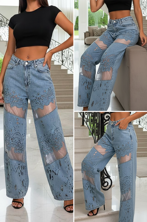 Traperice IGLANZA, Boja: svijetlo plava, IVET.HR - MODERNA ODJEĆA