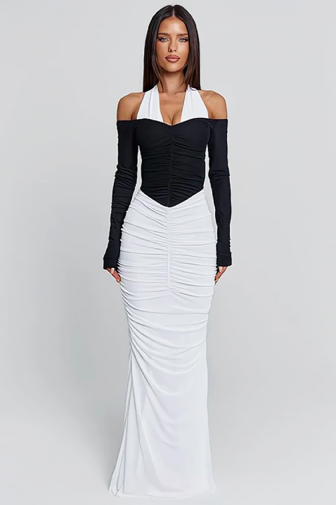 Haljina TIOGEXA, Boja: crna i bijela, IVET.HR - MODERNA ODJEĆA