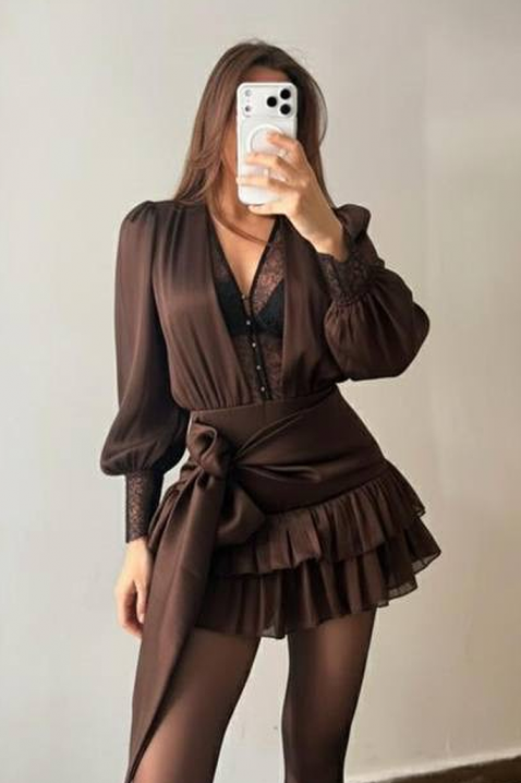 Kombinezon YANITSA BROWN, Boja: smeđa, IVET.HR - MODERNA ODJEĆA