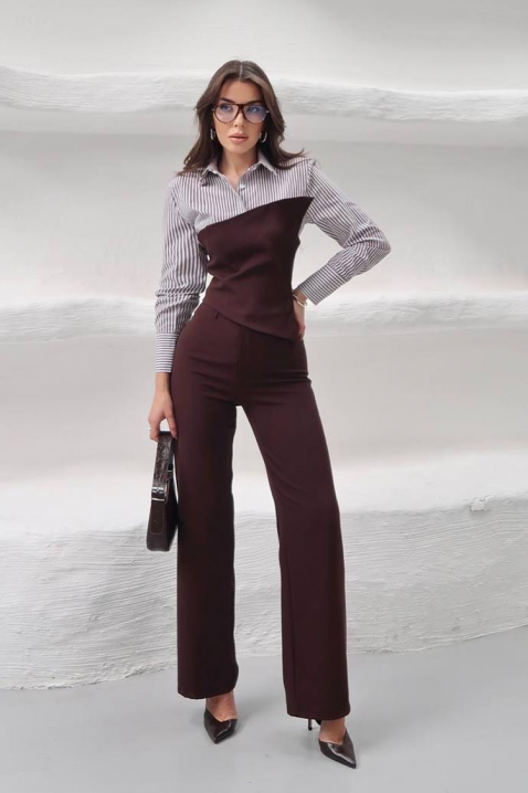 Komplet SEROLZA BROWN, Boja: smeđa, IVET.HR - MODERNA ODJEĆA