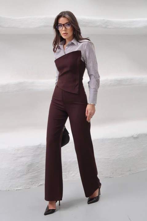 Komplet SEROLZA BROWN, Boja: smeđa, IVET.HR - MODERNA ODJEĆA