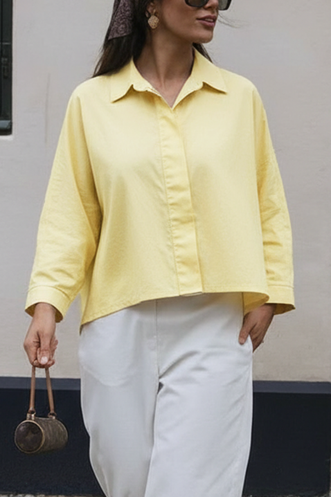 Ženska košulja DERMINZA YELLOW, Boja: žuta, IVET.HR - MODERNA ODJEĆA