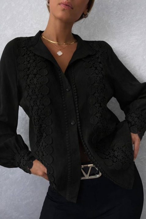 Ženska košulja DAFINDA BLACK, Boja: crna, IVET.HR - MODERNA ODJEĆA