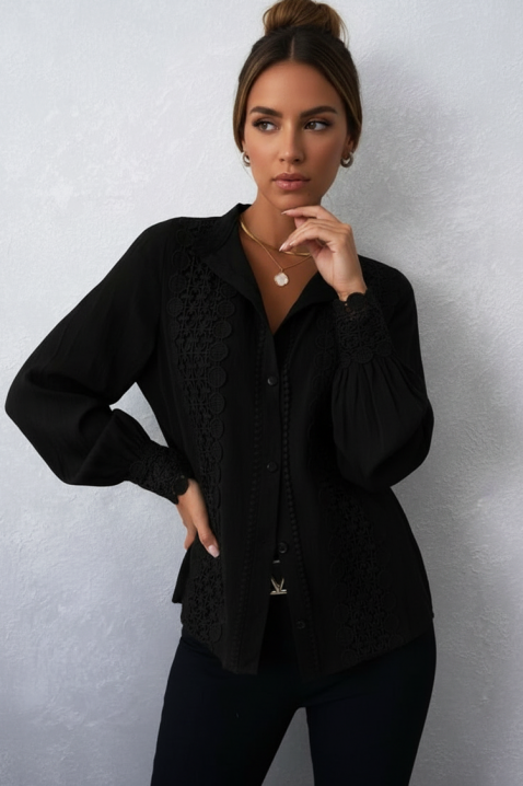 Ženska košulja DAFINDA BLACK, Boja: crna, IVET.HR - MODERNA ODJEĆA