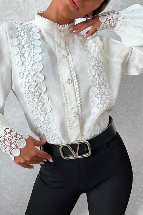 Ženska košulja DAFINDA WHITE, Boja: bijela, IVET.HR - MODERNA ODJEĆA