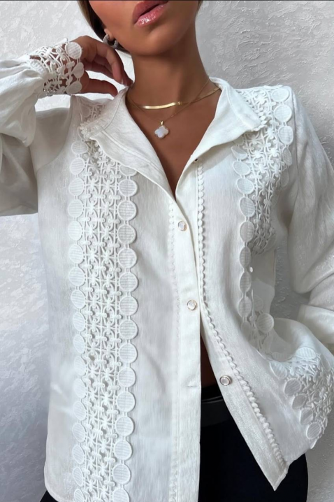 Ženska košulja DAFINDA WHITE, Boja: bijela, IVET.HR - MODERNA ODJEĆA