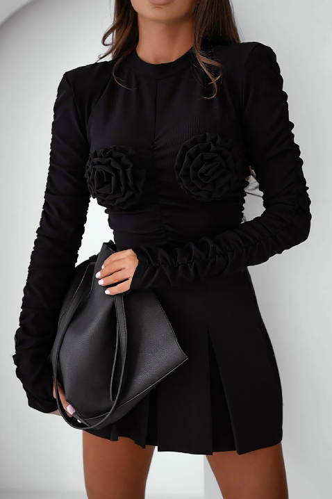 Ženska bluza LUDBELDA BLACK, Boja: crna, IVET.HR - MODERNA ODJEĆA