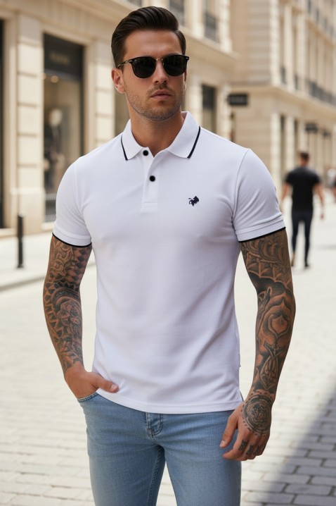 Muška majica MORIFO WHITE, Boja: bijela, IVET.HR - MODERNA ODJEĆA