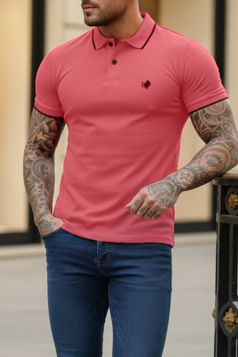 Muška majica MORIFO CORAL, Boja: koraljna, IVET.HR - MODERNA ODJEĆA