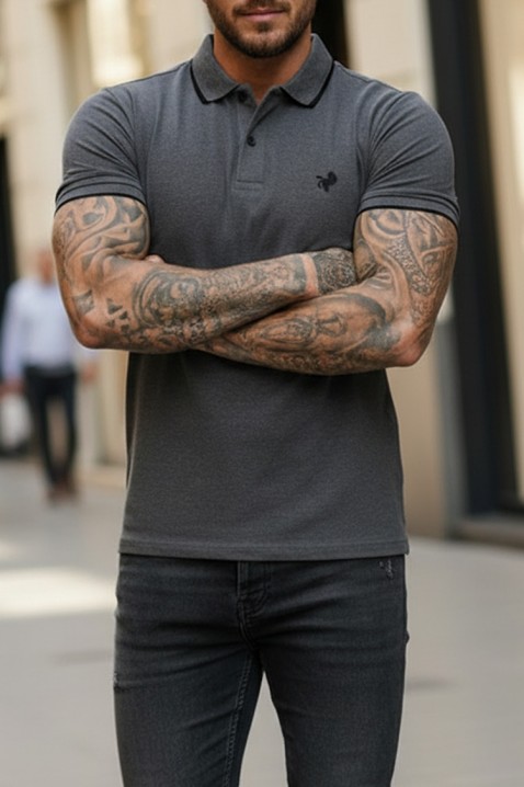 Muška majica MORIFO GRAFIT, Boja: grafitna, IVET.HR - MODERNA ODJEĆA