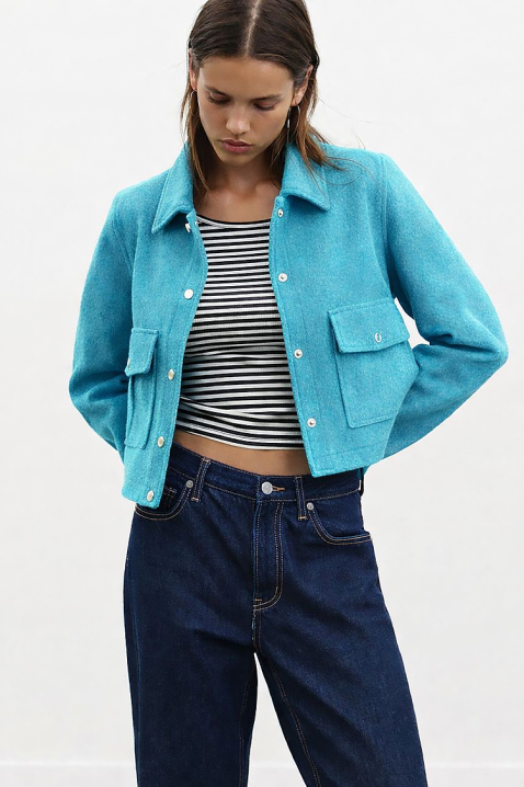 Jakna ZRAVELDA TURQUA, Boja: tirkizna, IVET.HR - MODERNA ODJEĆA