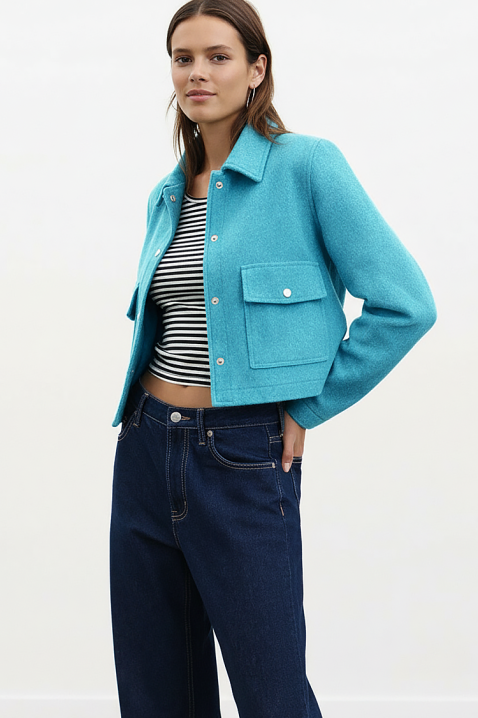 Jakna ZRAVELDA TURQUA, Boja: tirkizna, IVET.HR - MODERNA ODJEĆA