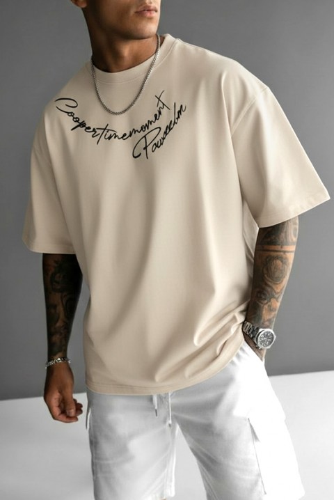 Muška majica MIHROLO BEIGE, Boja: bež, IVET.HR - MODERNA ODJEĆA