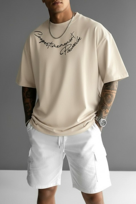 Muška majica MIHROLO BEIGE, Boja: bež, IVET.HR - MODERNA ODJEĆA