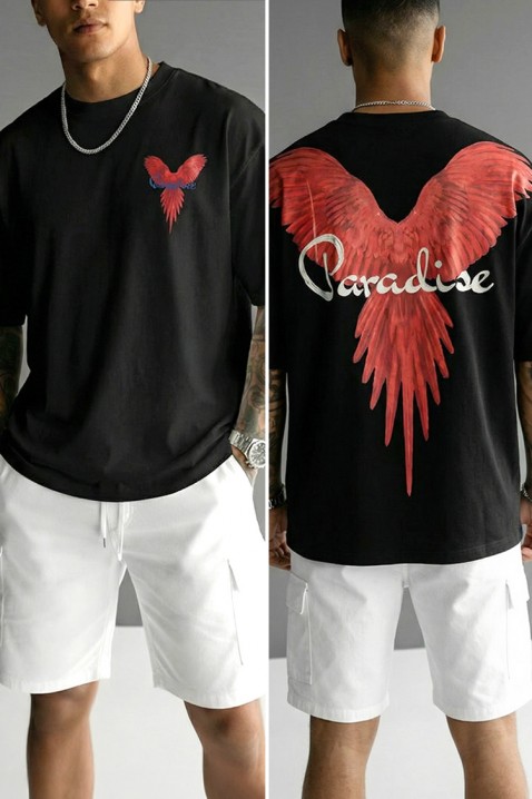 Muška majica PRIZO BLACK, Boja: crna, IVET.HR - MODERNA ODJEĆA