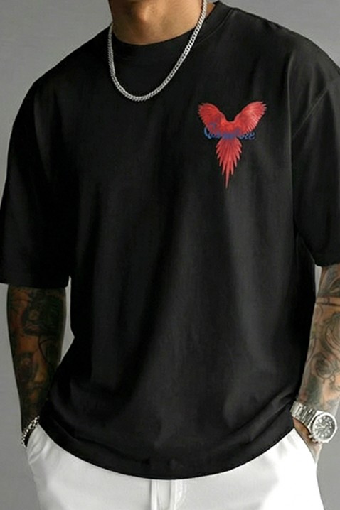 Muška majica PRIZO BLACK, Boja: crna, IVET.HR - MODERNA ODJEĆA