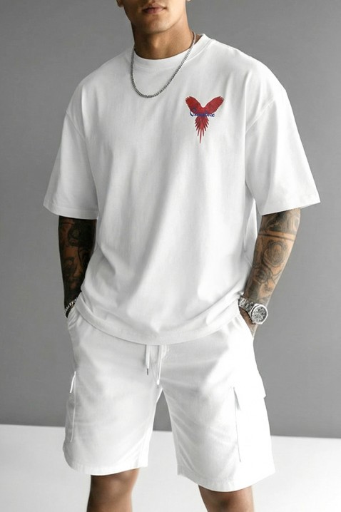 Muška majica PRIZO WHITE, Boja: bijela, IVET.HR - MODERNA ODJEĆA