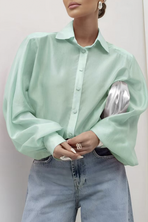 Ženska košulja MIRELZENA MINT, Boja: mente, IVET.HR - MODERNA ODJEĆA