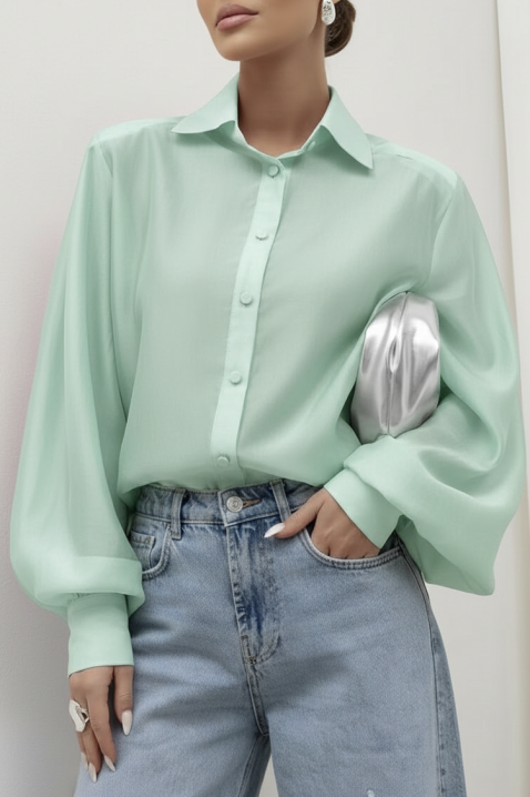Ženska košulja MIRELZENA MINT, Boja: mente, IVET.HR - MODERNA ODJEĆA