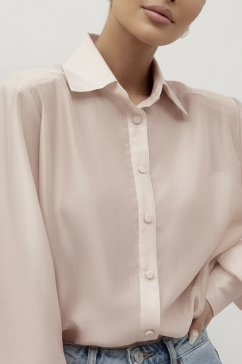 Ženska košulja MIRELZENA BEIGE, Boja: bež, IVET.HR - MODERNA ODJEĆA