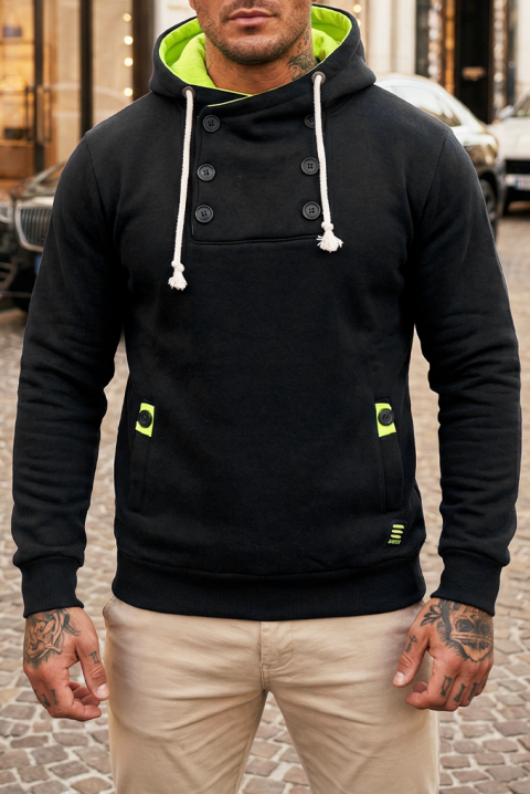 Muška dukserica BOLTONO BLACK, Boja: crna, IVET.HR - MODERNA ODJEĆA