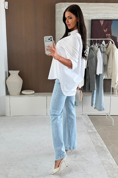 Ženska košulja NIOGELTA WHITE, Boja: bijela, IVET.HR - MODERNA ODJEĆA