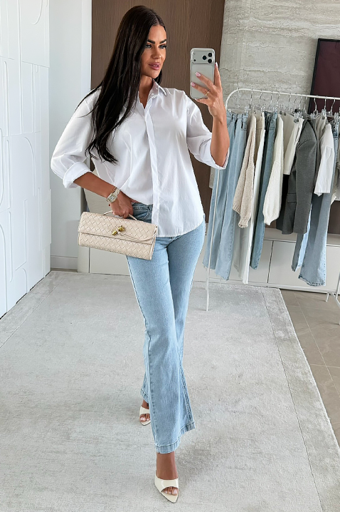 Ženska košulja NIOGELTA WHITE, Boja: bijela, IVET.HR - MODERNA ODJEĆA