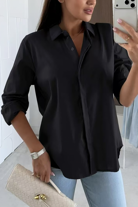 Ženska košulja NIOGELTA BLACK, Boja: crna, IVET.HR - MODERNA ODJEĆA