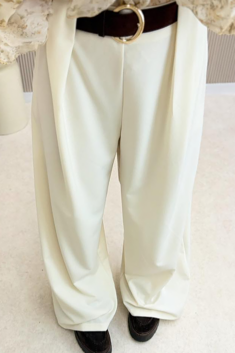 Hlače SLADORLA, Boja: bijela, IVET.HR - MODERNA ODJEĆA