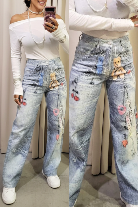 Traperice ATRAKCILA, Boja: svijetlo plava, IVET.HR - MODERNA ODJEĆA