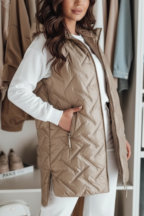 Prsluk ZABRINDA BEIGE, Boja: bež, IVET.HR - MODERNA ODJEĆA