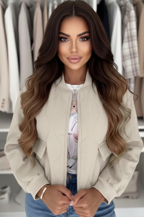 Jakna SLAVERZA BEIGE, Boja: bež, IVET.HR - MODERNA ODJEĆA