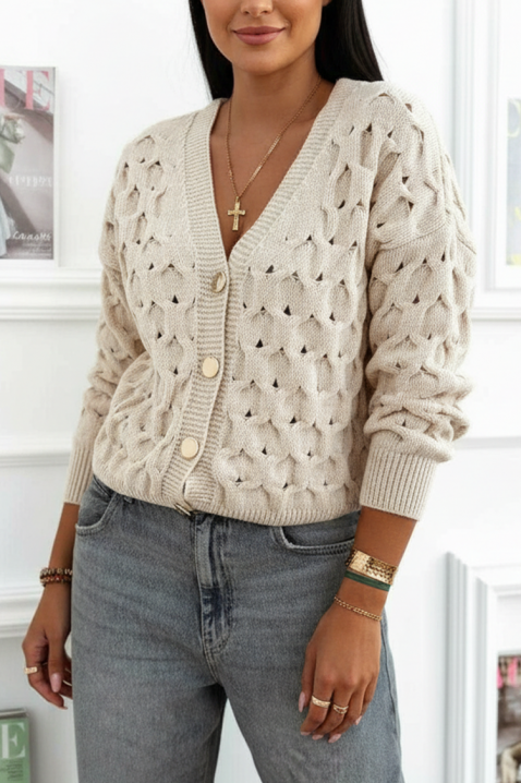 Kardigan MENALZA BEIGE, Boja: bež, IVET.HR - MODERNA ODJEĆA