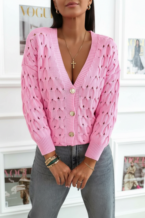 Kardigan MENALZA PINK, Boja: roza, IVET.HR - MODERNA ODJEĆA