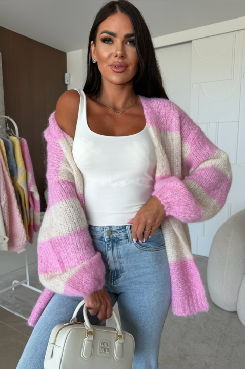 Kardigan EDAVELZA PINK, Boja: roza, IVET.HR - MODERNA ODJEĆA