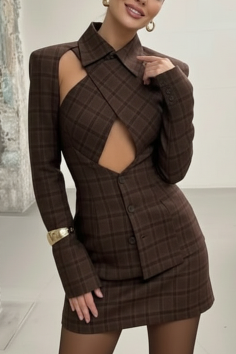 Komplet GODELZA BROWN, Boja: smeđa, IVET.HR - MODERNA ODJEĆA