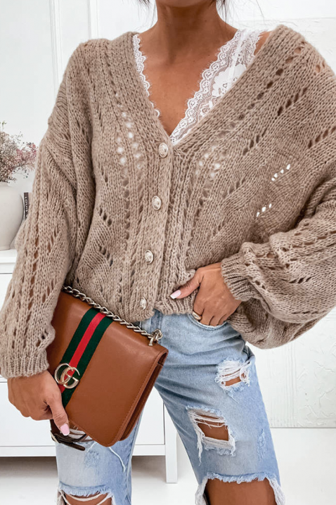 Kardigan ELNONZA BEIGE, Boja: bež, IVET.HR - MODERNA ODJEĆA