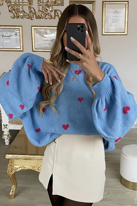 Džemper LUBILZA BLUE, Boja: plava, IVET.HR - MODERNA ODJEĆA