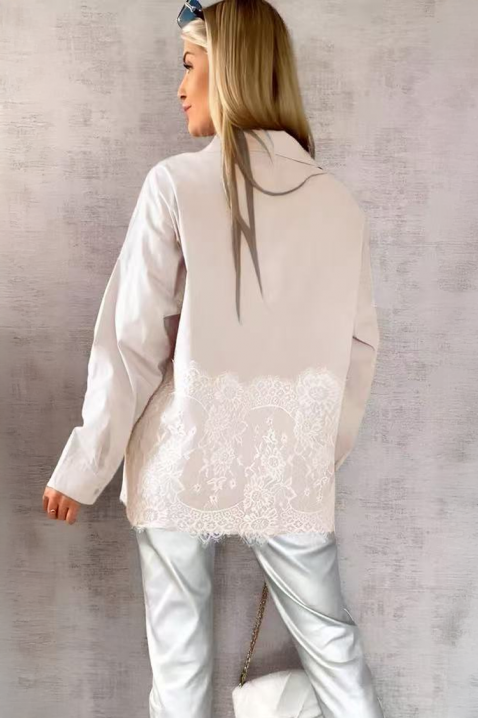 Ženska košulja GLEDROLZA ECRU, Boja: drap, IVET.HR - MODERNA ODJEĆA