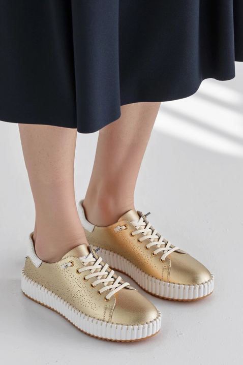 Ženske tenisice BLONENDA GOLDEN, Boja: zlatna, IVET.HR - MODERNA ODJEĆA