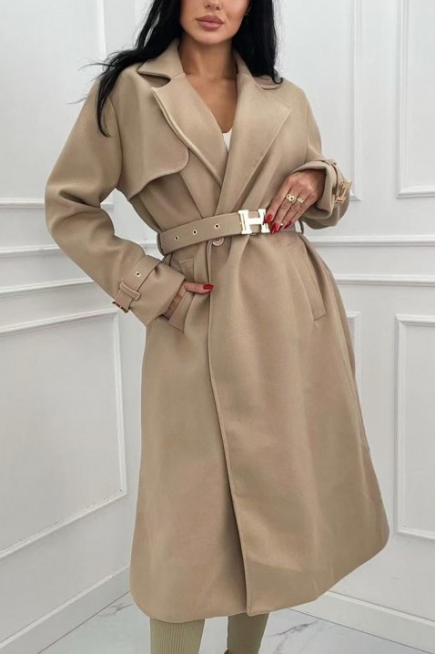 Trench kaput LORVELDA BEIGE, Boja: bež, IVET.HR - MODERNA ODJEĆA