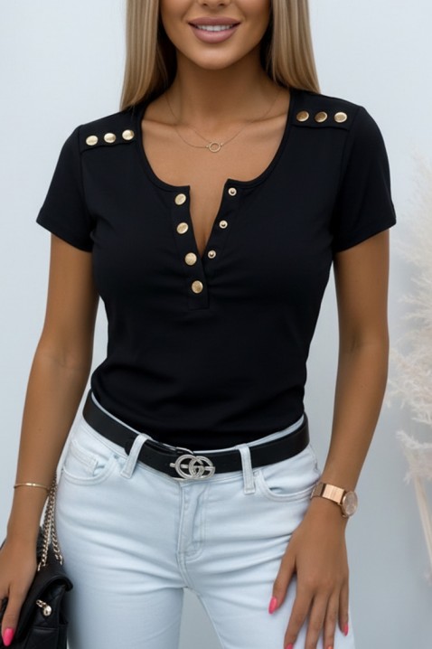 Majica HOLDERFA BLACK, Boja: crna, IVET.HR - MODERNA ODJEĆA