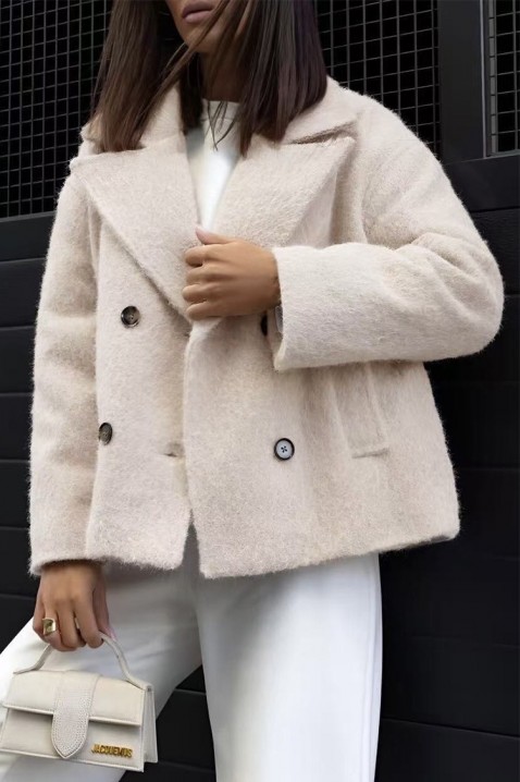 Kaput POLOBENZA ECRU, Boja: drap, IVET.HR - MODERNA ODJEĆA