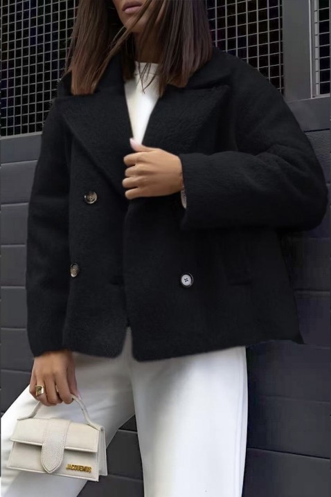 Kaput POLOBENZA BLACK, Boja: crna, IVET.HR - MODERNA ODJEĆA