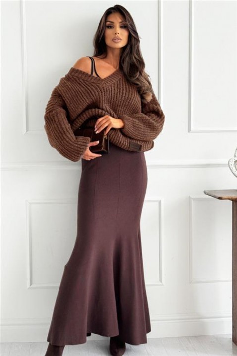 Džemper SLEVOLDA MOCHA, Boja: moka, IVET.HR - MODERNA ODJEĆA