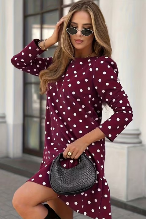 Haljina FIOVERA BORDO, Boja: bordo, IVET.HR - MODERNA ODJEĆA