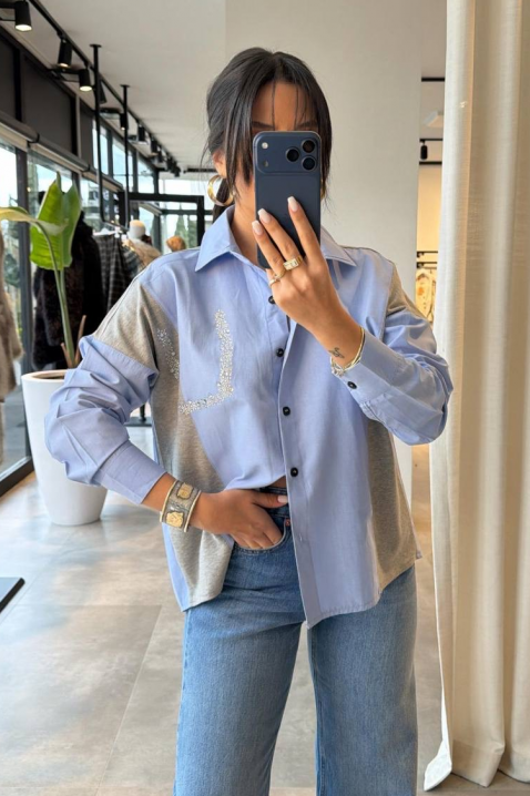 Ženska košulja ODILZA, Boja: svijetlo plava, IVET.HR - MODERNA ODJEĆA