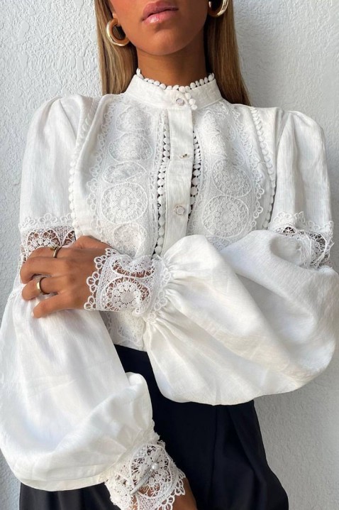 Ženska košulja MARTEMONA WHITE, Boja: bijela, IVET.HR - MODERNA ODJEĆA