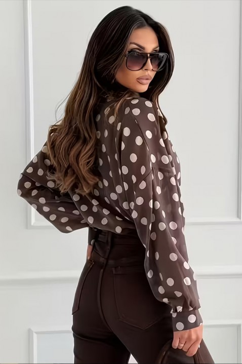 Ženska košulja TOPRENA, Boja: smeđa, IVET.HR - MODERNA ODJEĆA